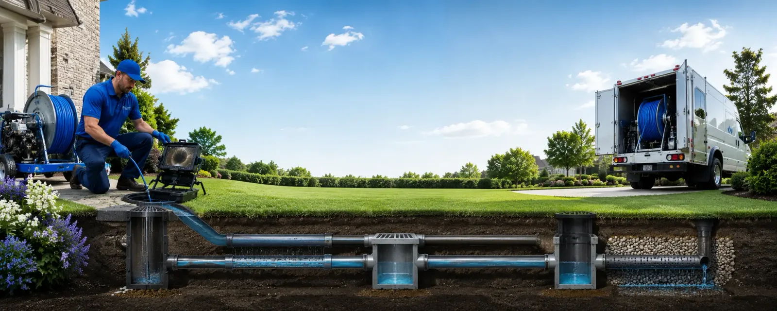 Outdoor drain cleaning information for Clubb, MO